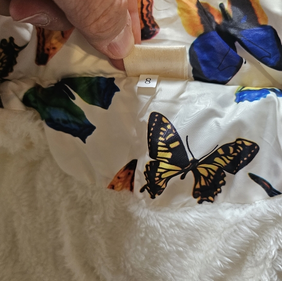 Dorami Toddler Adorable Butterfly Winter Jacket W Detatchable Hood & Bow On Back - Picture 7 of 8